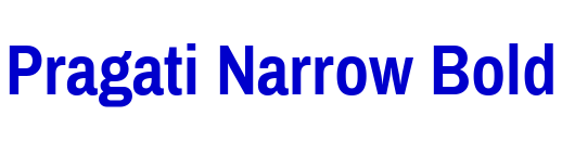 Pragati Narrow Bold шрифт